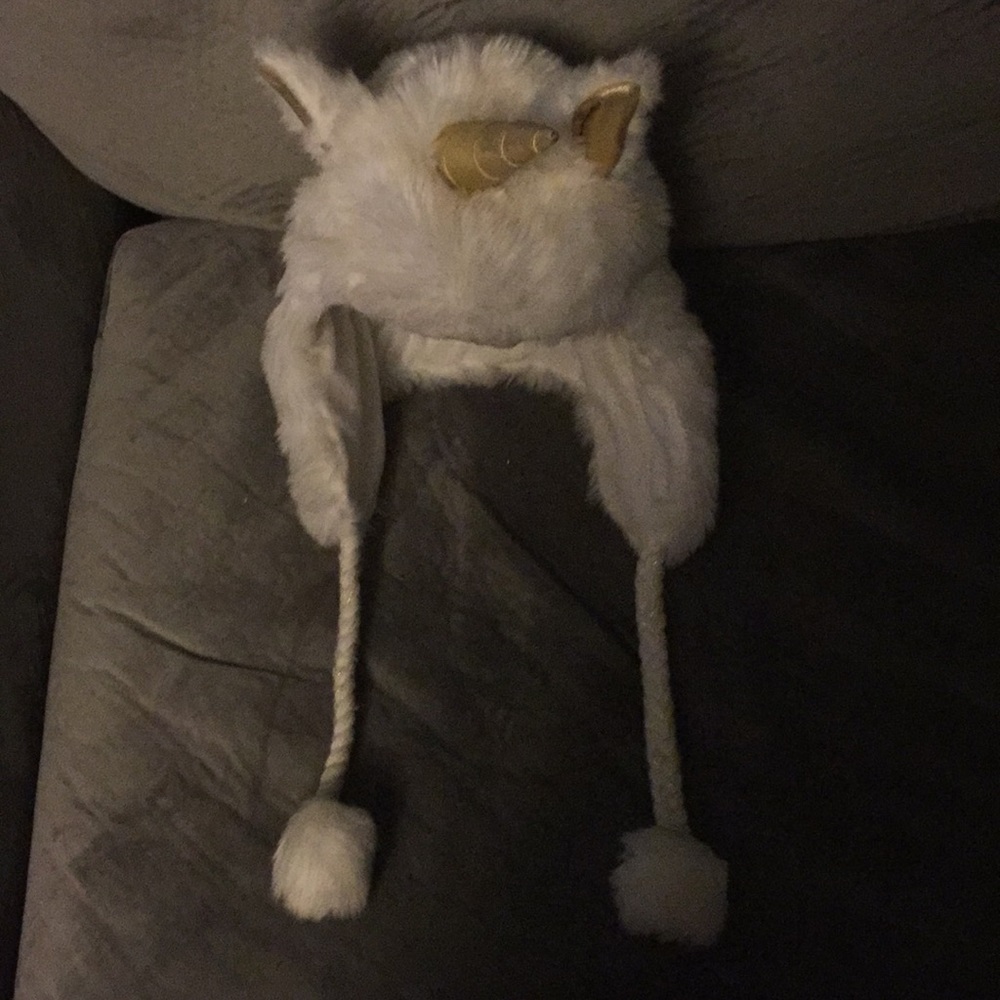 Winter unicorn hat